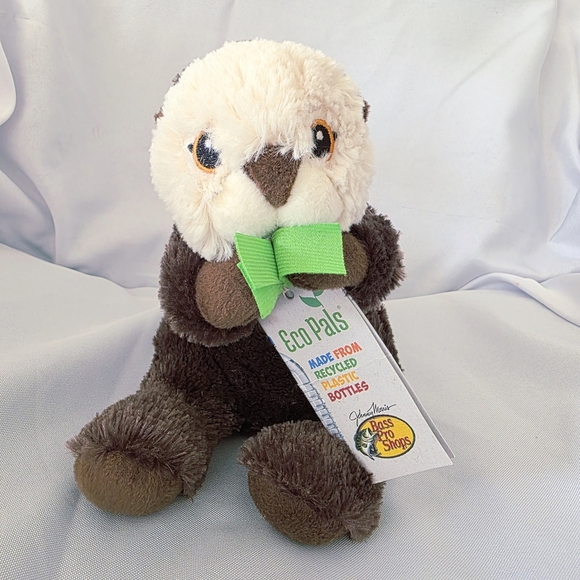 Bass Pro Shops Sea Otter Plush Toy Eco Pals Tag Wildlife Artists 8 Inch 2022 - Picture 1 of 14